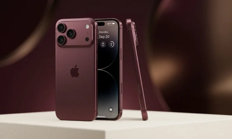مراجعة هاتف iPhone 18 Pro Max باللون البرجندي في مصر
